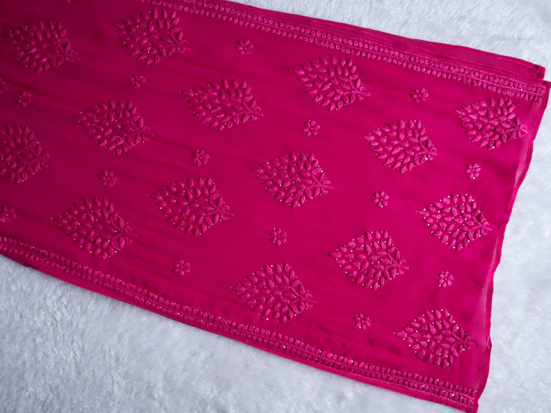 Liyaana Rani Pink Viscose Georgette Kurta