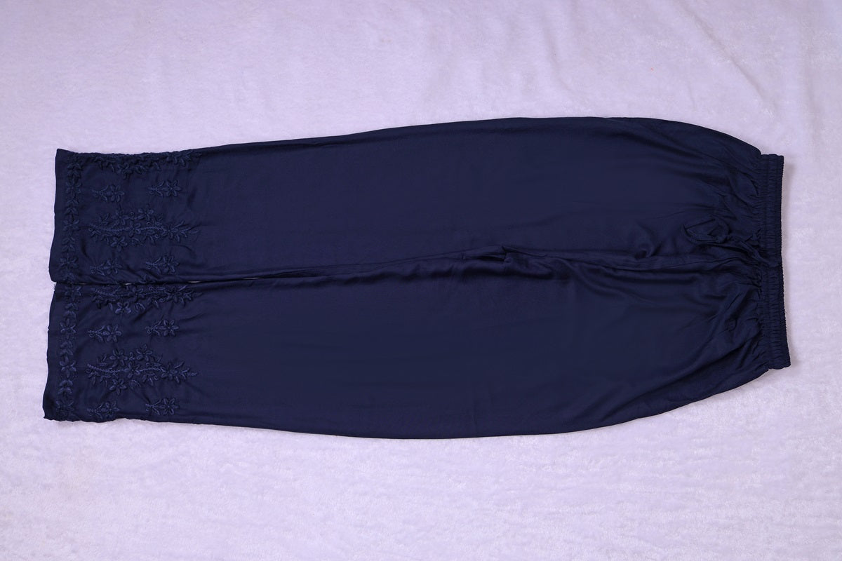 HAYA BLUE RAYON KURTA PANT SET