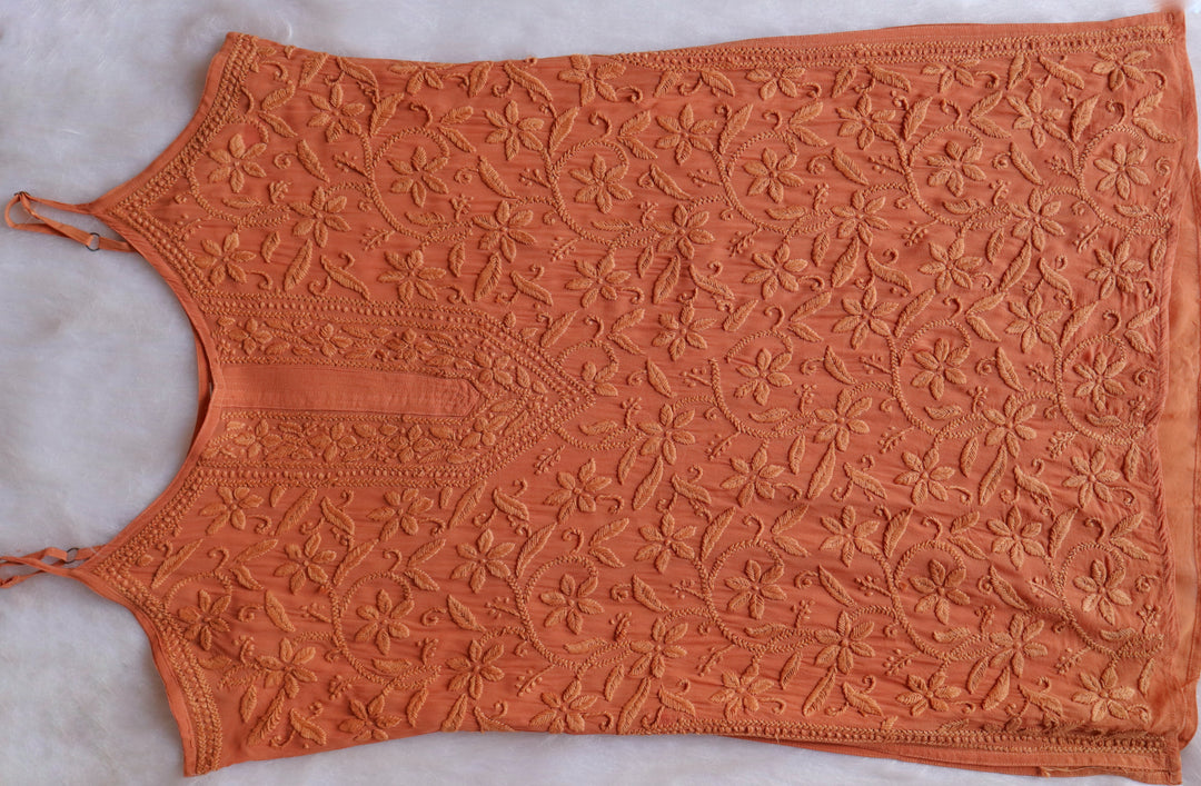 LILY ROSE BROWN VISCOSE STRAPPY KURTA