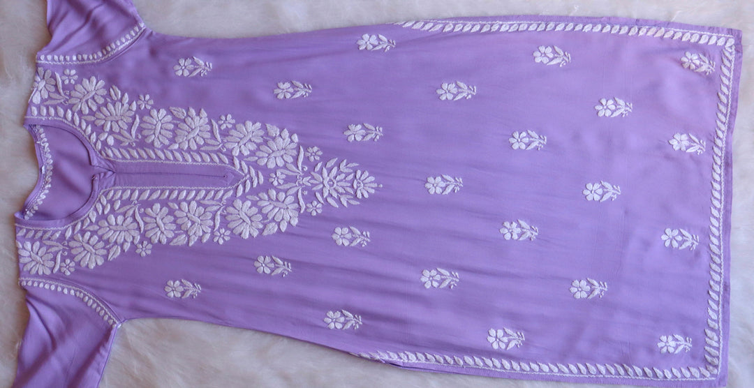 ZOYA LAVENDER LONG RAYON KURTA