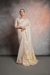 Inaya Tan Soft Mulberry Silk saree