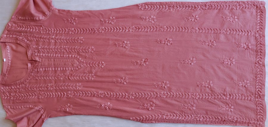 TANVI ROSE BROWN PURE COTTON KURTA