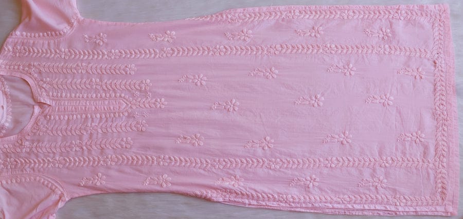 TANVI PEACH PURE COTTON KURTA