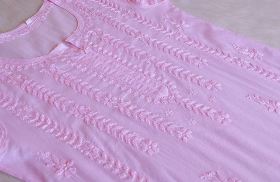 TANVI BABY PINK  PURE COTTON KURTA